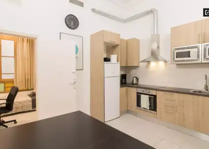Habitación en un piso compartido de 7 dormitorios en alquiler en Sants, gastos incluidos. en Barcelona